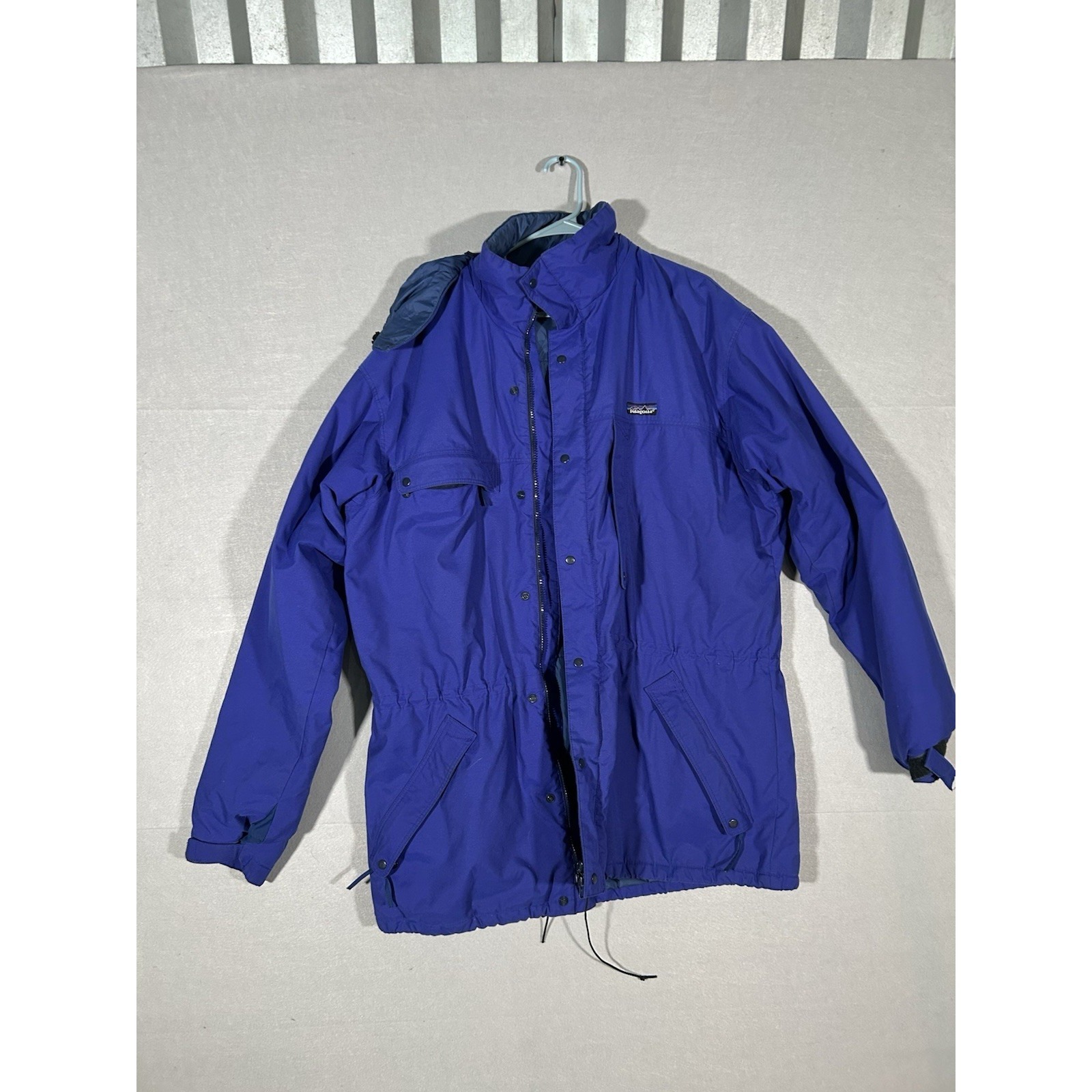 Vtg 90s Patagonia Hooded Parka Insulated Winter Coat Jacket Mens Large Hong Kong